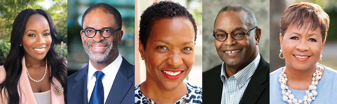 Various headshots of Black African-American advisors