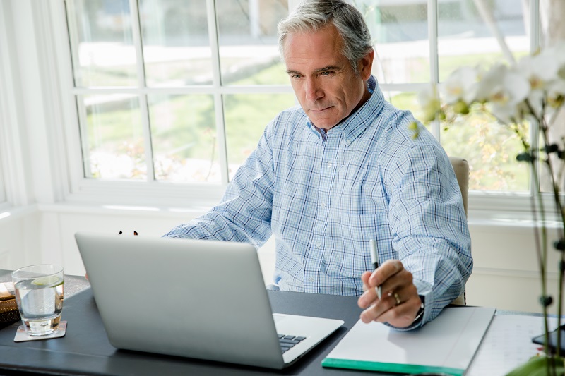 Man with laptop