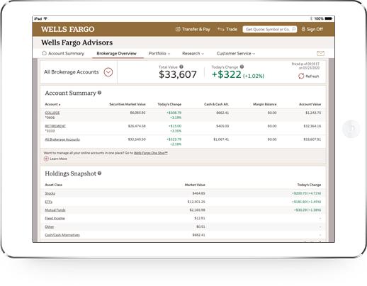 how to access your brokerage account summary