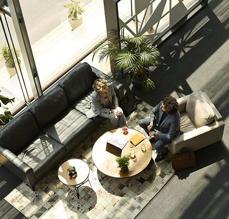 people meeting at a table
