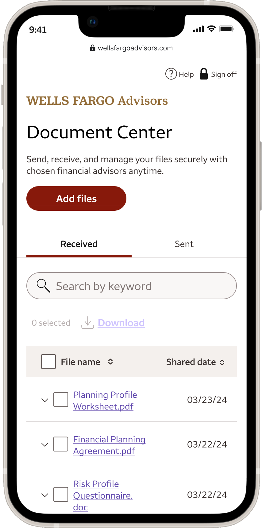 phone image showing app
